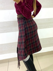 Gonna Allegra con Patta Trasversale con Frange