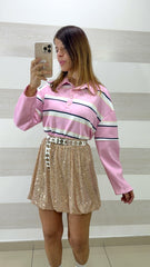 Gonna Suzy Ondulata in Paillettes