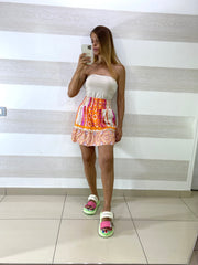 Gonna Tilde Svasata con Balza Fantasia Paint