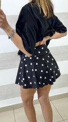 Gonna con Shorts Stefanie Svasata a Pois