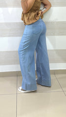 Jeans Carmelia a Palazzo con Piegone