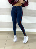 Jeans Zula Skinny con Banda Laterale