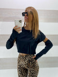 Maglia Arielle Crop con Manicotti