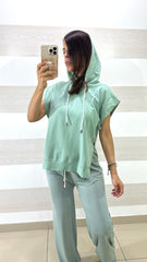 Maglia Caelie Taglio Kimono con Spacchi Laterali