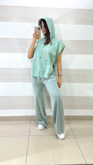 Maglia Caelie Taglio Kimono con Spacchi Laterali