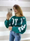 Maglia Crop Zelda Scritta New York