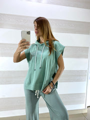 Maglia Danuska Taglio Kimono con Spacchi Laterali