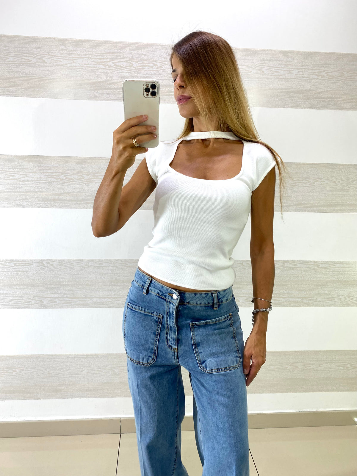 Maglia Elsie Scollata con Colletto