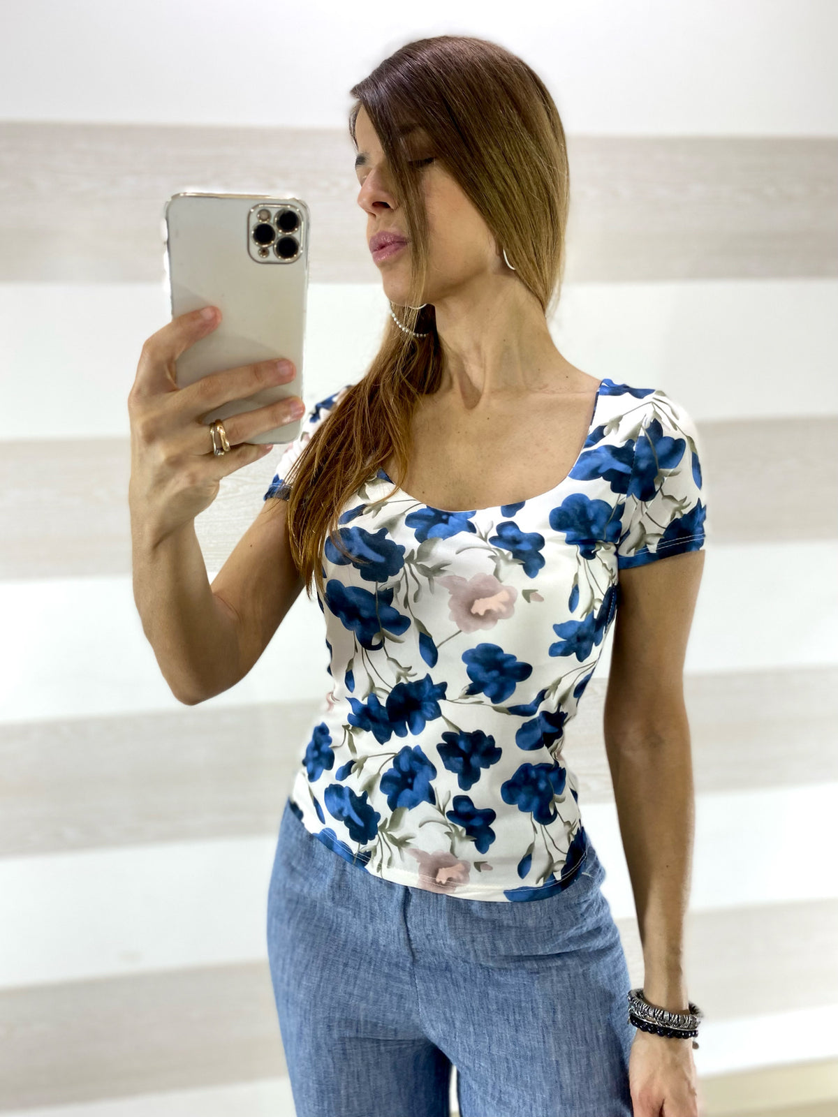 Maglia Elsy a Fiori con Coppe