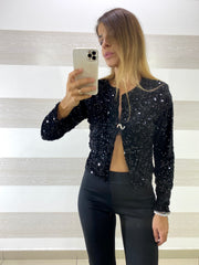 Maglia Giacchino Arlette1 Vellutino con Paillettes