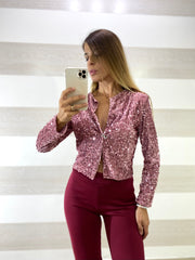 Maglia Giacchino Arlette1 Vellutino con Paillettes