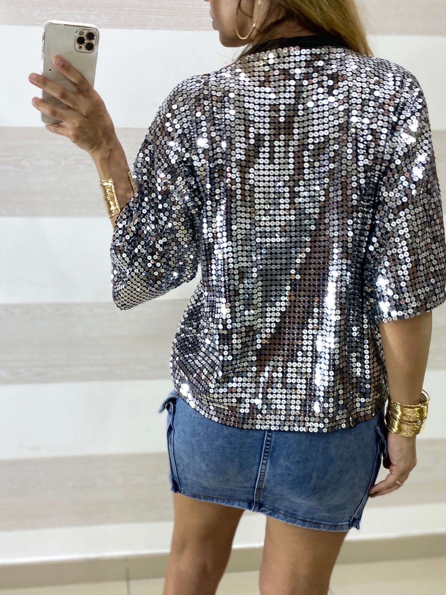 Maglia Nayade con Paillettes Tigre