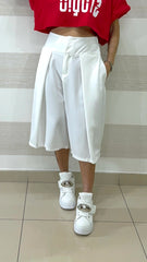 Maxi Bermuda Zoie con Piegoni Frontali