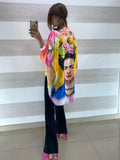 Maxi Camicia Frida Multicolor con Fiori