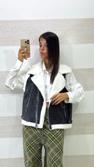 Montoncino Gilet Janessa Eco Pelle e Pelliccia