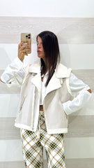 Montoncino Gilet Janessa Eco Pelle e Pelliccia