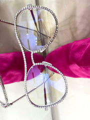 Occhiali Jelena Montatura con Strass e Lente Neutra