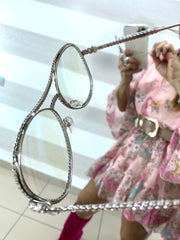 Occhiali Jelena Montatura con Strass e Lente Neutra
