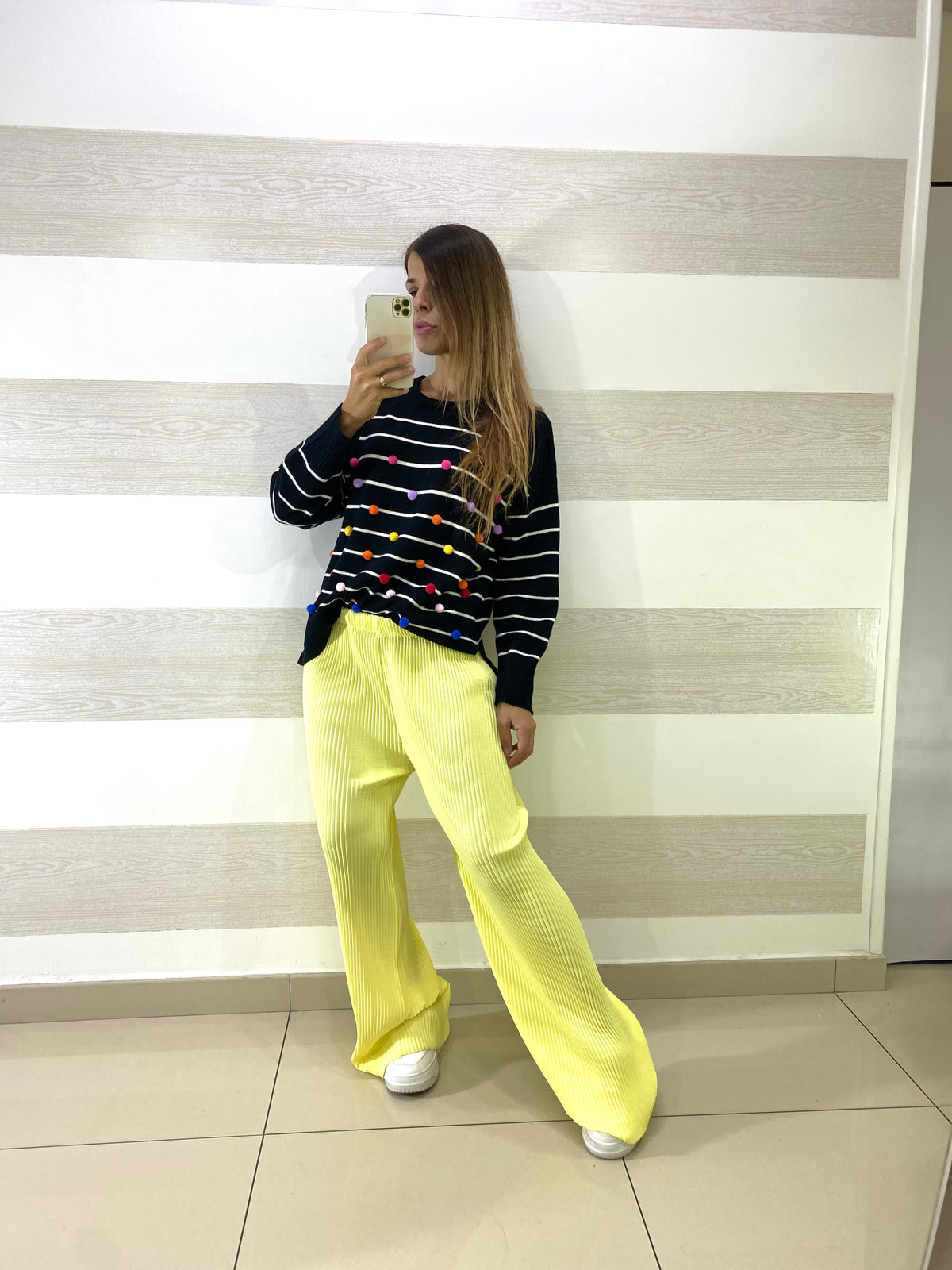 PantaPalazzo Bonnie Plissettato Elasticizzato