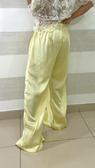 PantaPalazzo Lucia Satin con Tasche