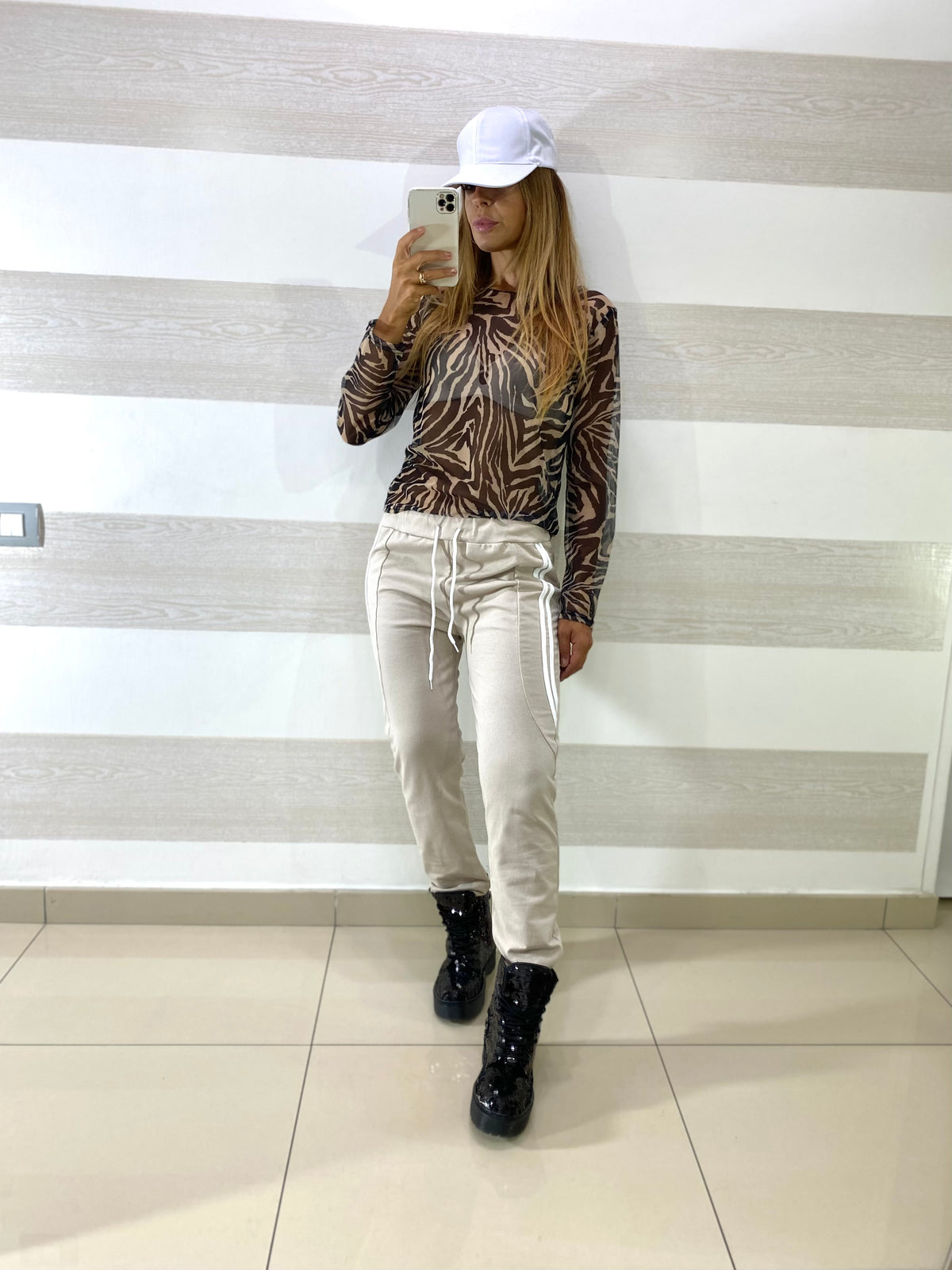 PantaTuta Erma con Bande Laterali e Elastico Caviglie