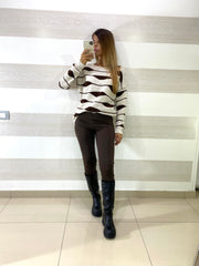 Pantaleggins Ronda in Lycra con Drappeggio Dietro