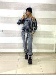 Pantaloni Annice Vellutino Morbidissimo con Lurex