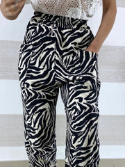 Pantaloni Diletta1 Balloon Harem Zebrato