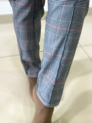 Pantaloni Hulda Gamba Dritta a Quadretti