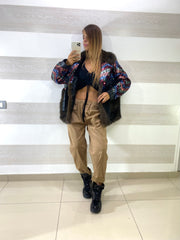 Pantaloni Lizzie Slouchy Elasticizzati