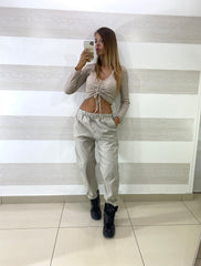 Pantaloni Lizzie Slouchy Elasticizzati