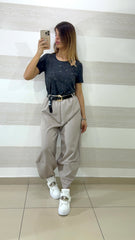 Pantaloni Ruth Balloon Harem Cintura Omaggio