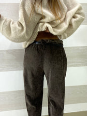 Pantaloni Vivian Slouchy Vellutino Morbidissimo
