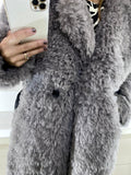 Pelliccia Pam Eco Fur Morbida con Fusciacca Eco Pelle