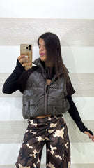Piumino Janina Mezze Maniche Nylon e Maglina