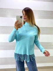 Pull Alexia Trama Treccia con Frange