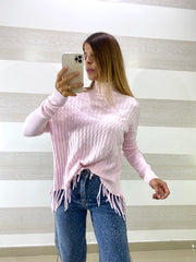 Pull Alexia Trama Treccia con Frange