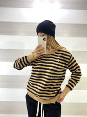 Pull Antonia Rigato con Oblo e Strass