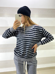 Pull Antonia Rigato con Oblo e Strass