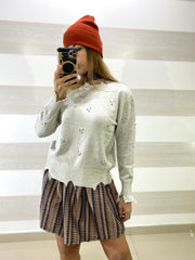 Pull Gaila Sfrangiato con Strass