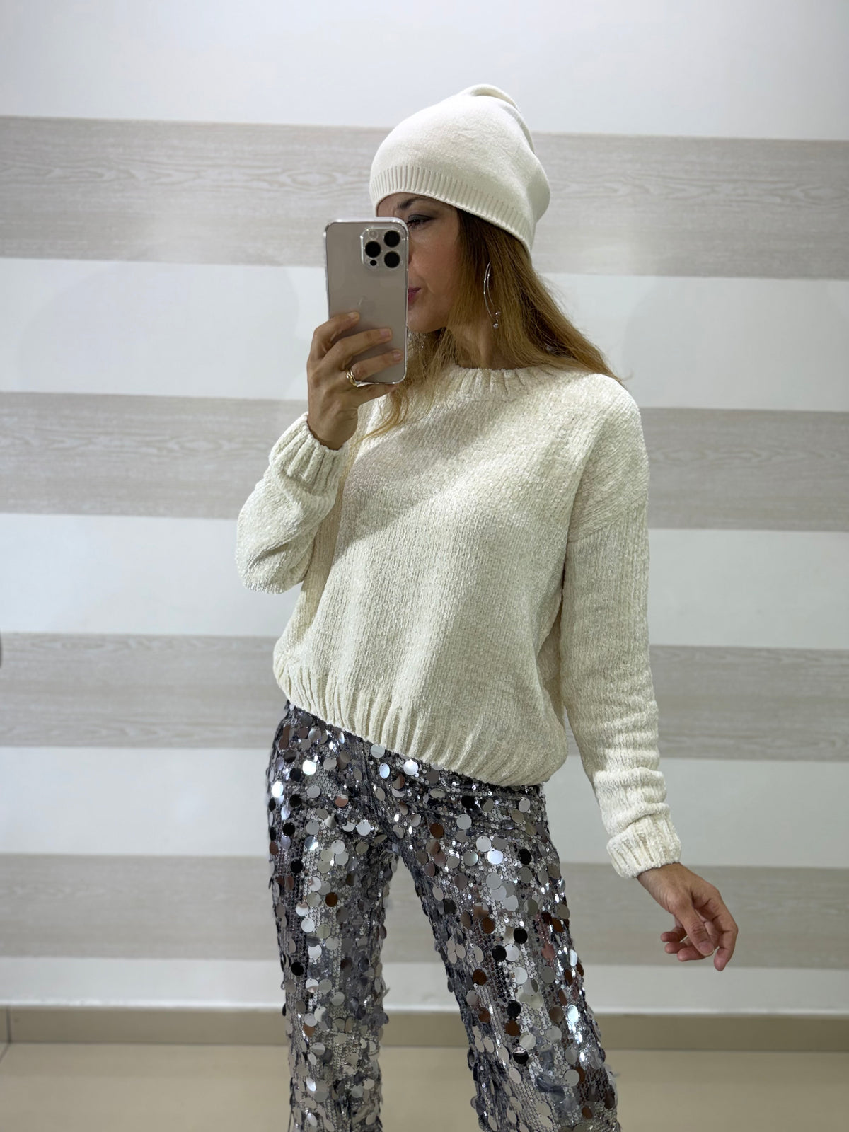 Pull Hailey in Ciniglia Panna