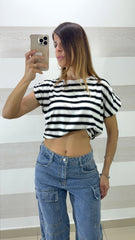 Shirt Zola a Righe  con Manica ad Aletta