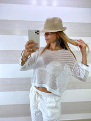 Shorts Vanessa Jeans Traforato con Micro Strappi
