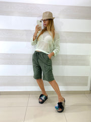 Shorts Vanessa Jeans Traforato con Micro Strappi