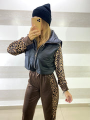 Smanicato Clematis in Eco Pelle Elastico in Vita