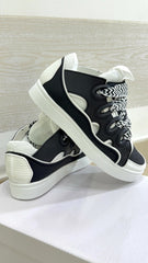 Sneakers Maggie Eco Pelle e Tessuto Lacci Larghi