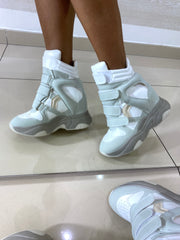 Stivaletti Crystal Imbottiti Alti con Rialzo Interno