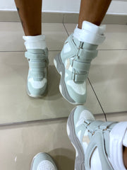 Stivaletti Crystal Imbottiti Alti con Rialzo Interno