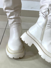 Stivali Stephanie Biker Alti Eco Pelle