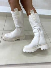 Stivali Stephanie Biker Alti Eco Pelle